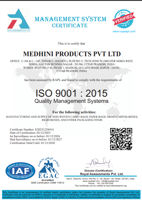 9001 iso certificate